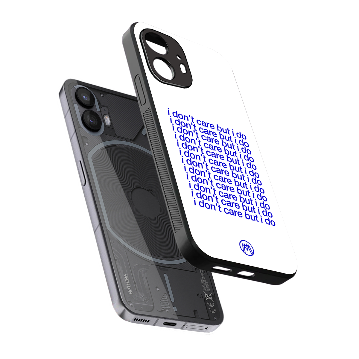 i don't care but i do back phone cover | glass case for nothing phone 2