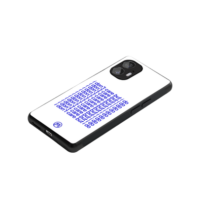 i don't care but i do back phone cover | glass case for nothing phone 2