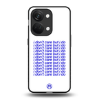 i don't care but i do back phone cover | glass case for oneplus nord 3