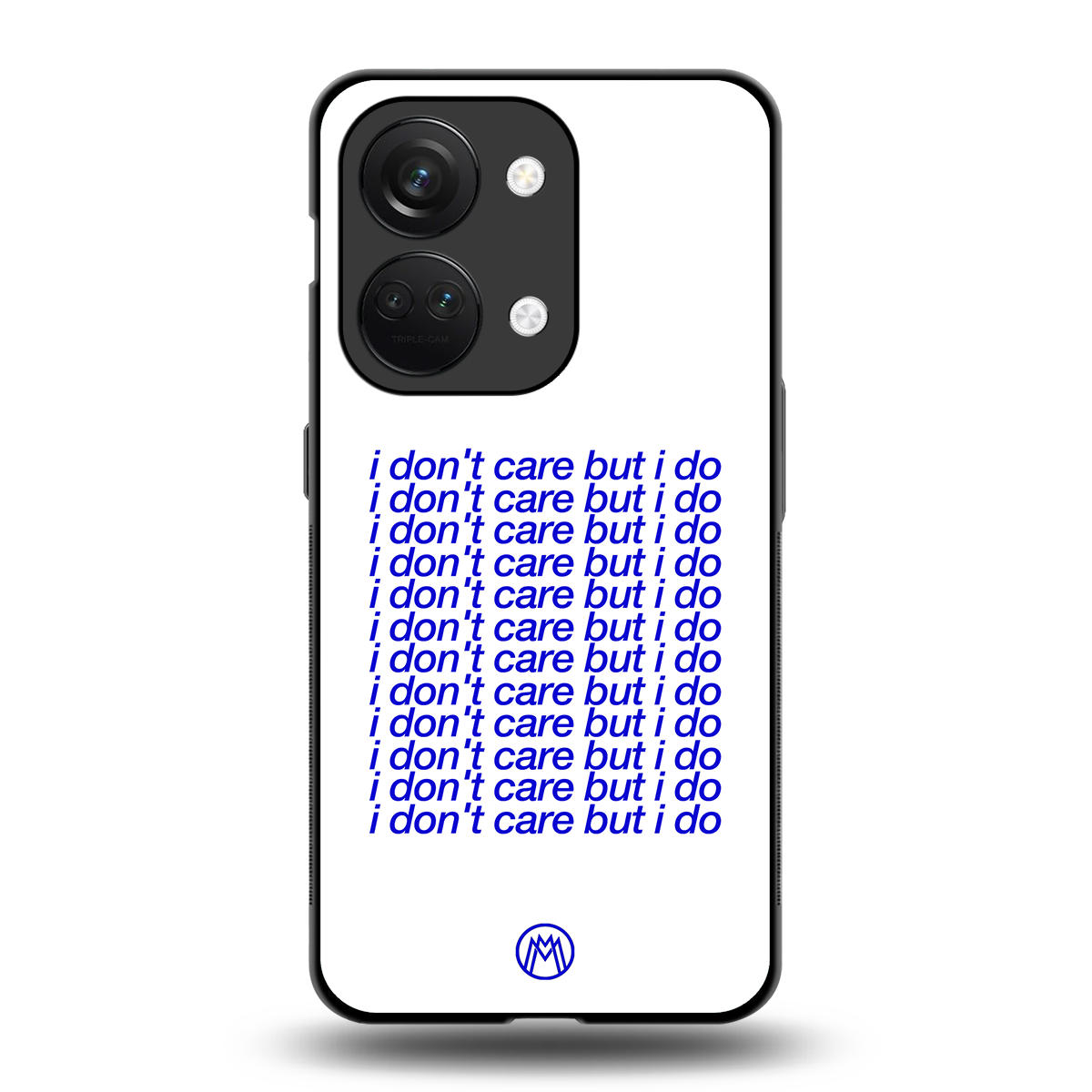 i don't care but i do back phone cover | glass case for oneplus nord 3