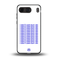 i don't care but i do back phone cover | glass case for oneplus nord 4