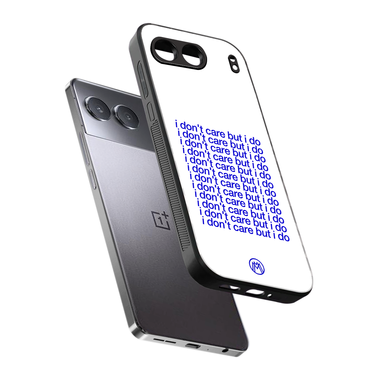 i don't care but i do back phone cover | glass case for oneplus nord 4