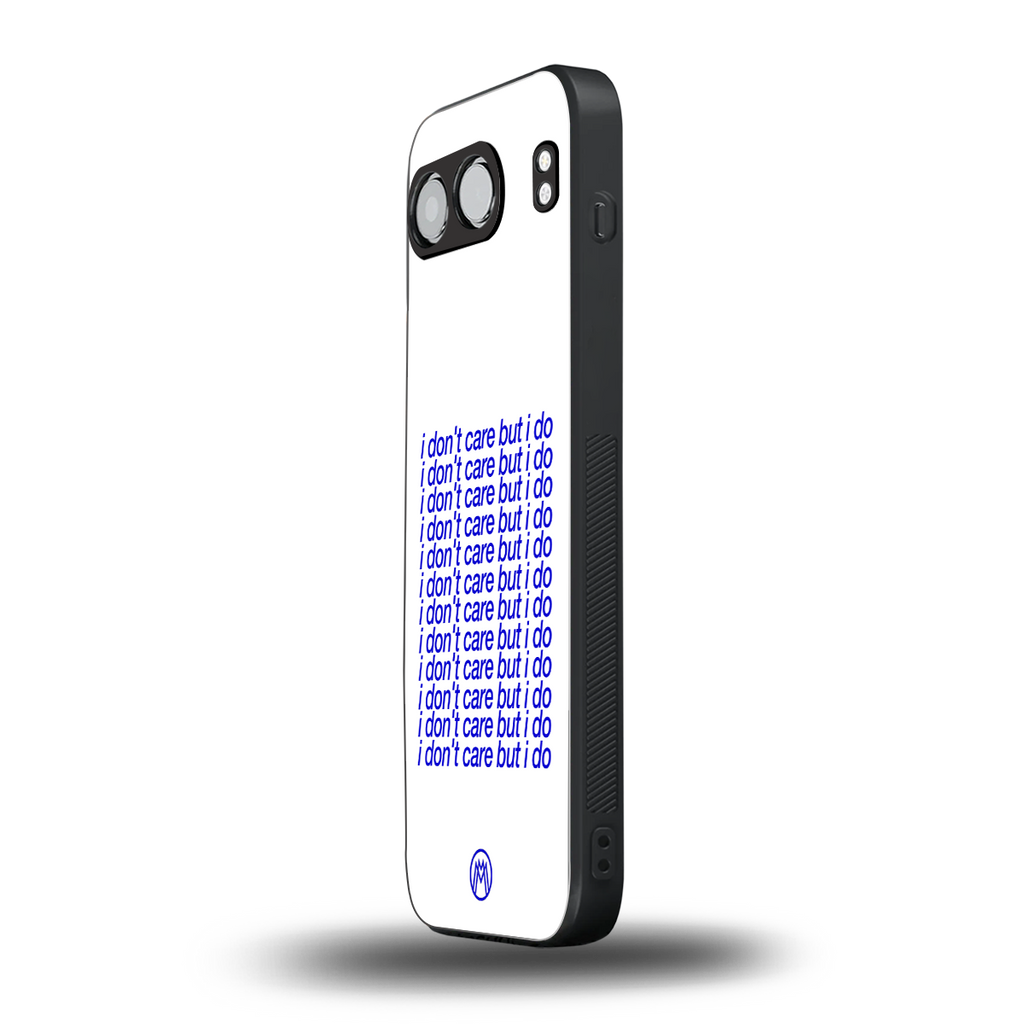i don't care but i do back phone cover | glass case for oneplus nord 4