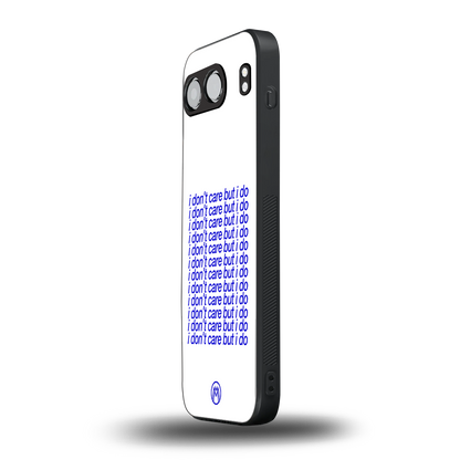 i don't care but i do back phone cover | glass case for oneplus nord 4