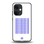 i don't care but i do back phone cover | glass case for oneplus nord ce 3