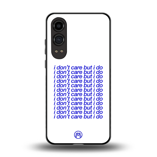i don't care but i do back phone cover | glass case for oneplus nord ce 4 lite