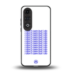 i don't care but i do back phone cover | glass case for oneplus nord ce 4