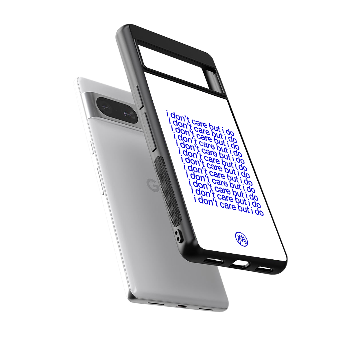 i don't care but i do back phone cover | glass case for Google Pixel 8