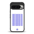 i don't care but i do back phone cover | glass case for google pixel 9 pro