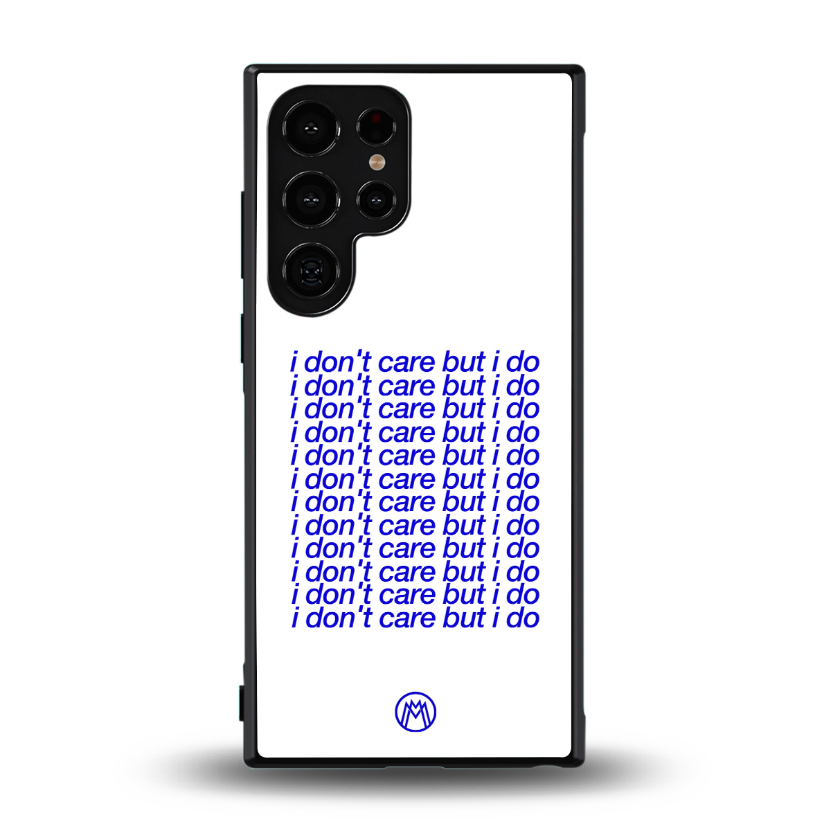 i don't care but i do back phone cover | glass case for samsung galaxy s23 ultra