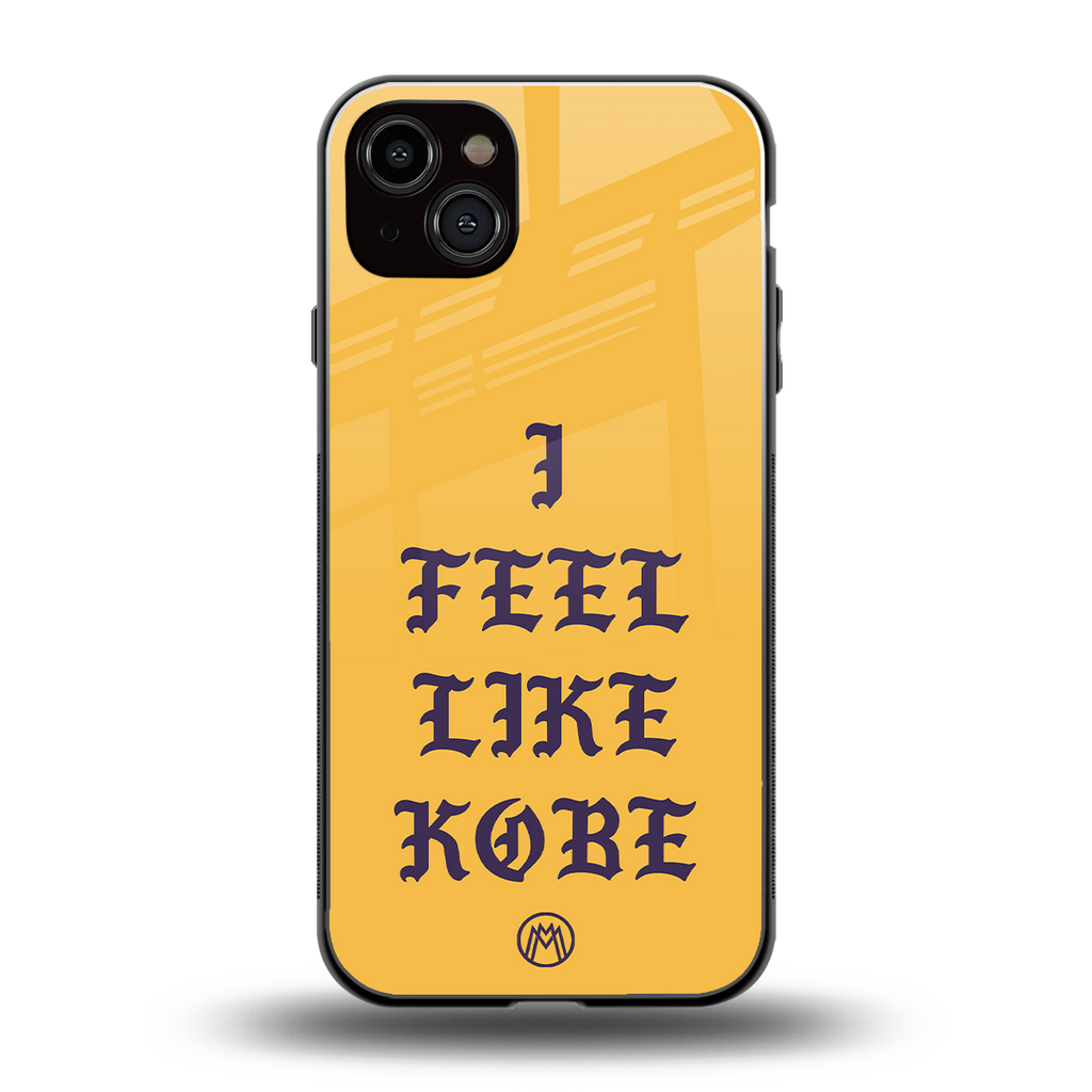 i feel like kobe back phone cover | glass case for iphone 15 plus
