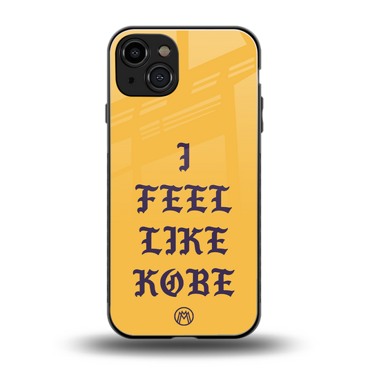 i feel like kobe back phone cover | glass case for iphone 15
