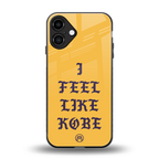i feel like kobe back phone cover | glass case for iphone 16 plus