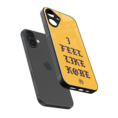 i feel like kobe back phone cover | glass case for iphone 16 plus