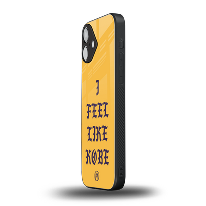 i feel like kobe back phone cover | glass case for iphone 16 plus