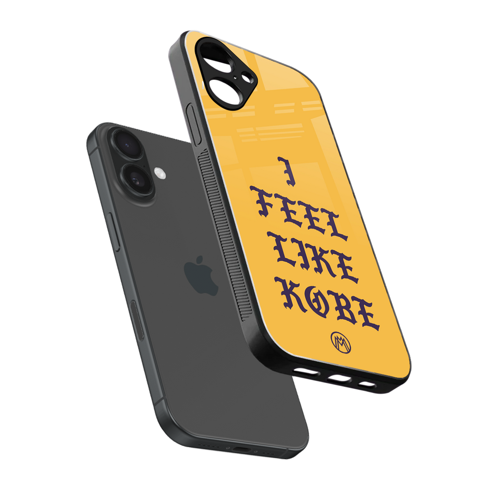 i feel like kobe back phone cover | glass case for iphone 16
