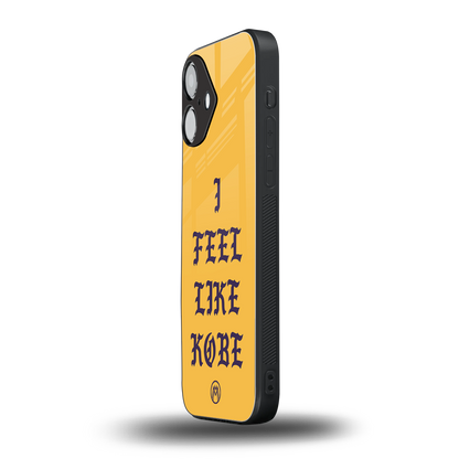 i feel like kobe back phone cover | glass case for iphone 16