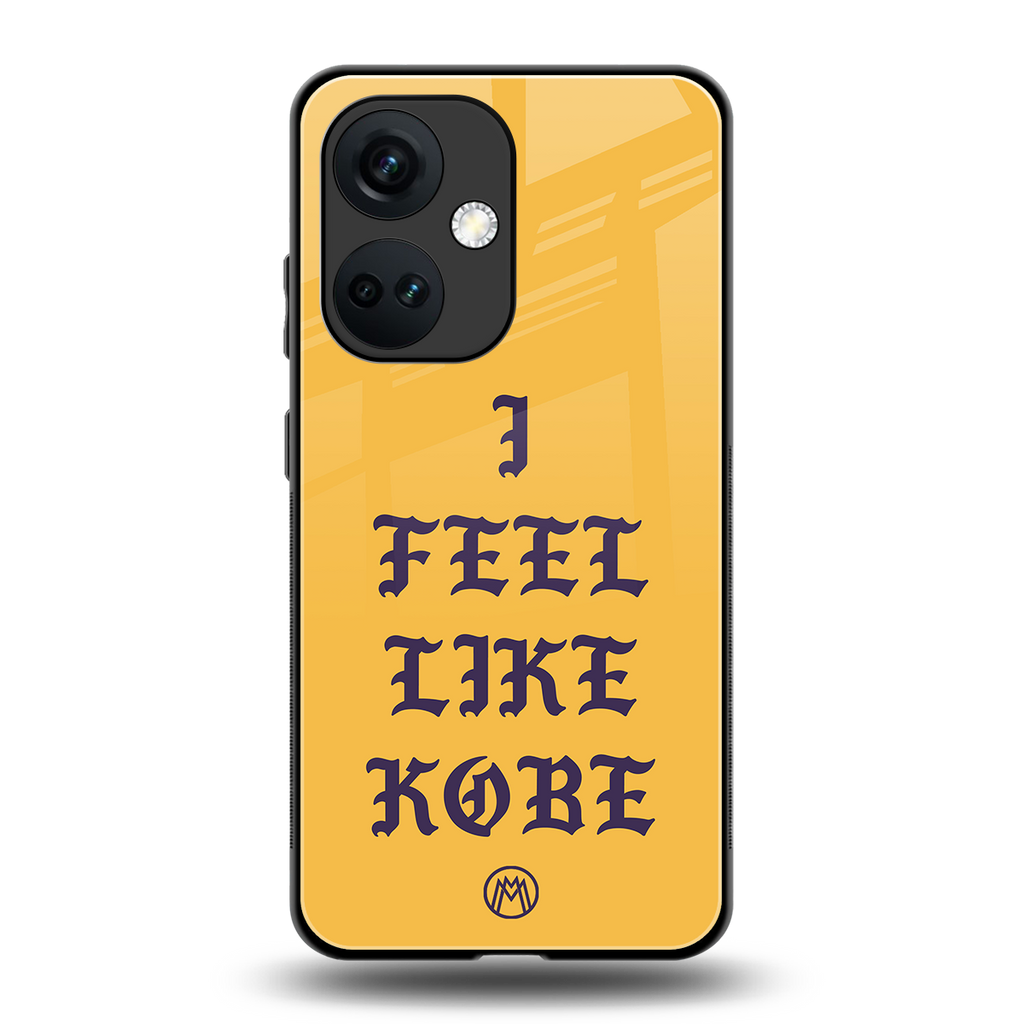 i feel like kobe back phone cover | glass case for oneplus nord ce 3