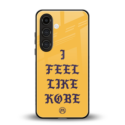 i feel like kobe back phone cover | glass case for samsung galaxy s23 plus