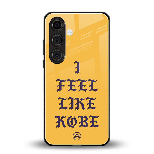 i feel like kobe back phone cover | glass case for samsung galaxy s24 fe