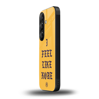 i feel like kobe back phone cover | glass case for samsung galaxy s24 fe