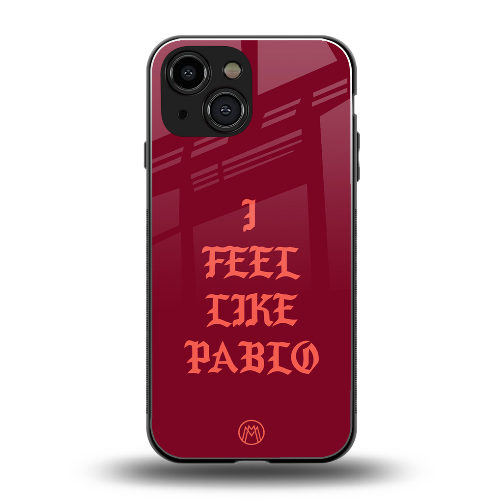 i feel like pablo back phone cover | glass case for iphone 13 mini