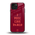 i feel like pablo back phone cover | glass case for iphone 13 mini