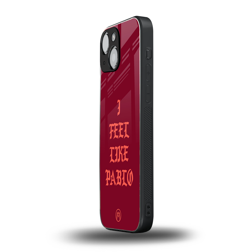 i feel like pablo back phone cover | glass case for iphone 13 mini