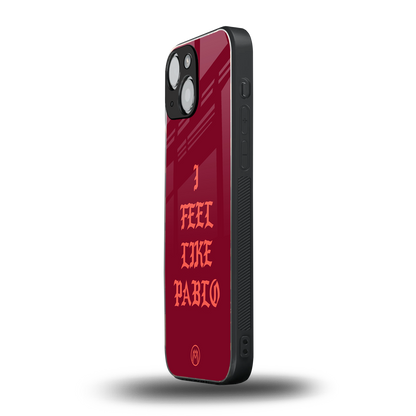 i feel like pablo back phone cover | glass case for iphone 13 mini