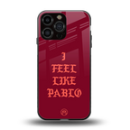 i feel like pablo back phone cover | glass case for iphone 13 pro max