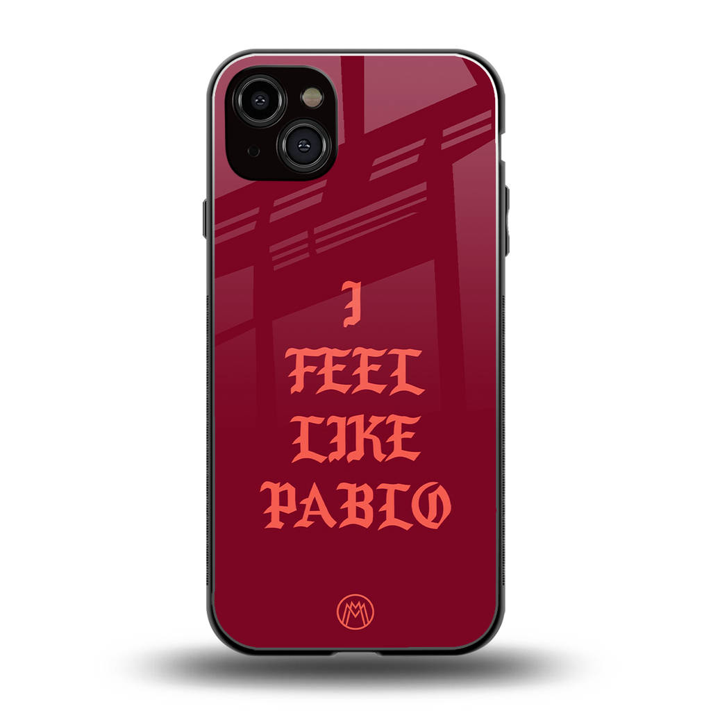 i feel like pablo back phone cover | glass case for iphone 14 plus