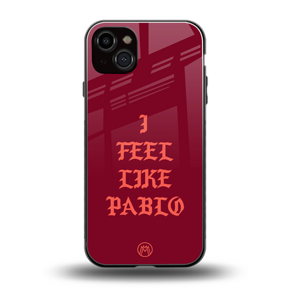 i feel like pablo back phone cover | glass case for iphone 14 plus