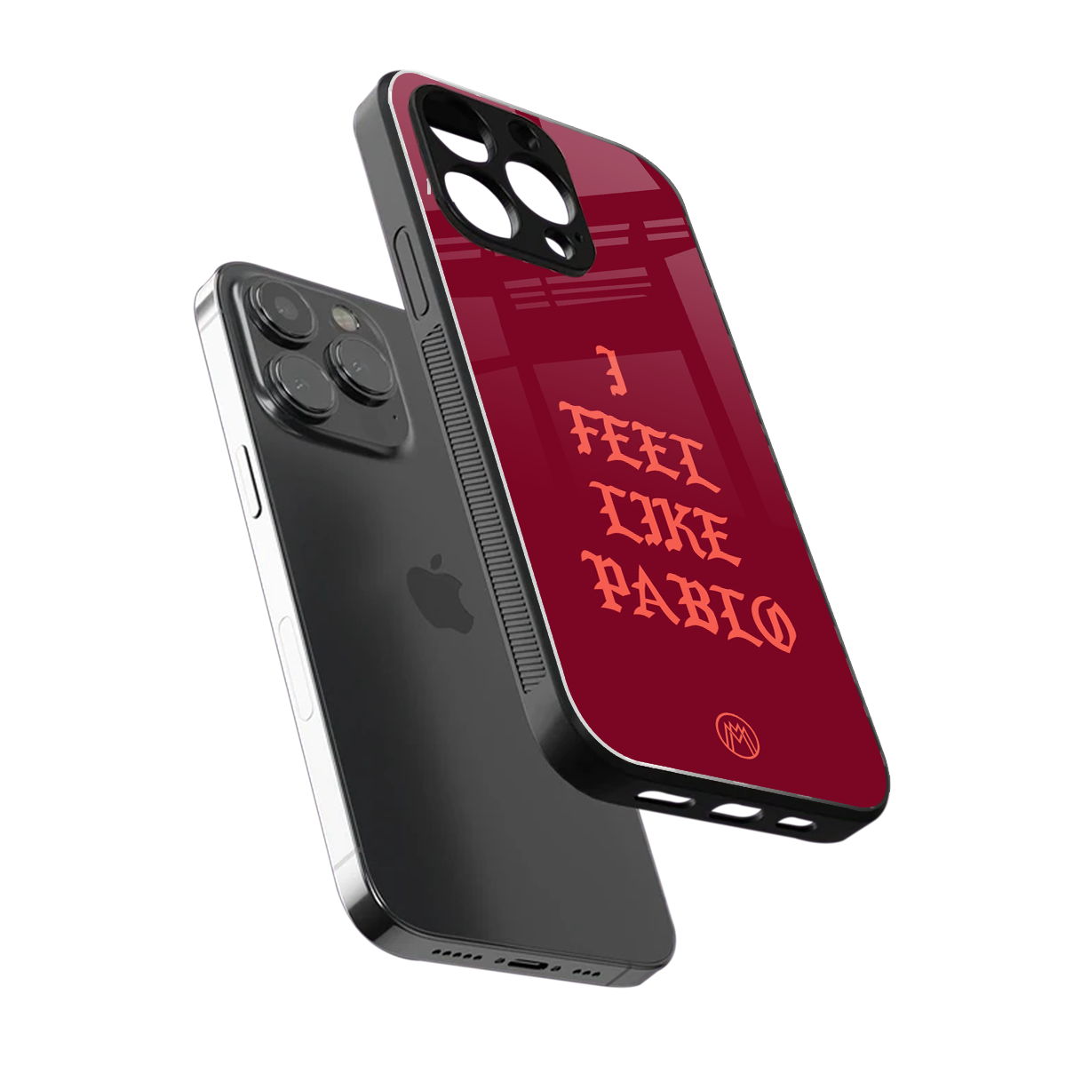 i feel like pablo back phone cover | glass case for iphone 15 pro max