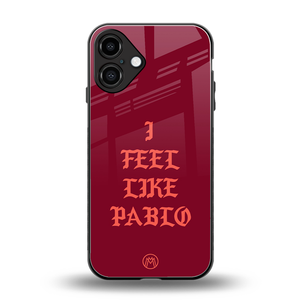 i feel like pablo back phone cover | glass case for iphone 16 plus
