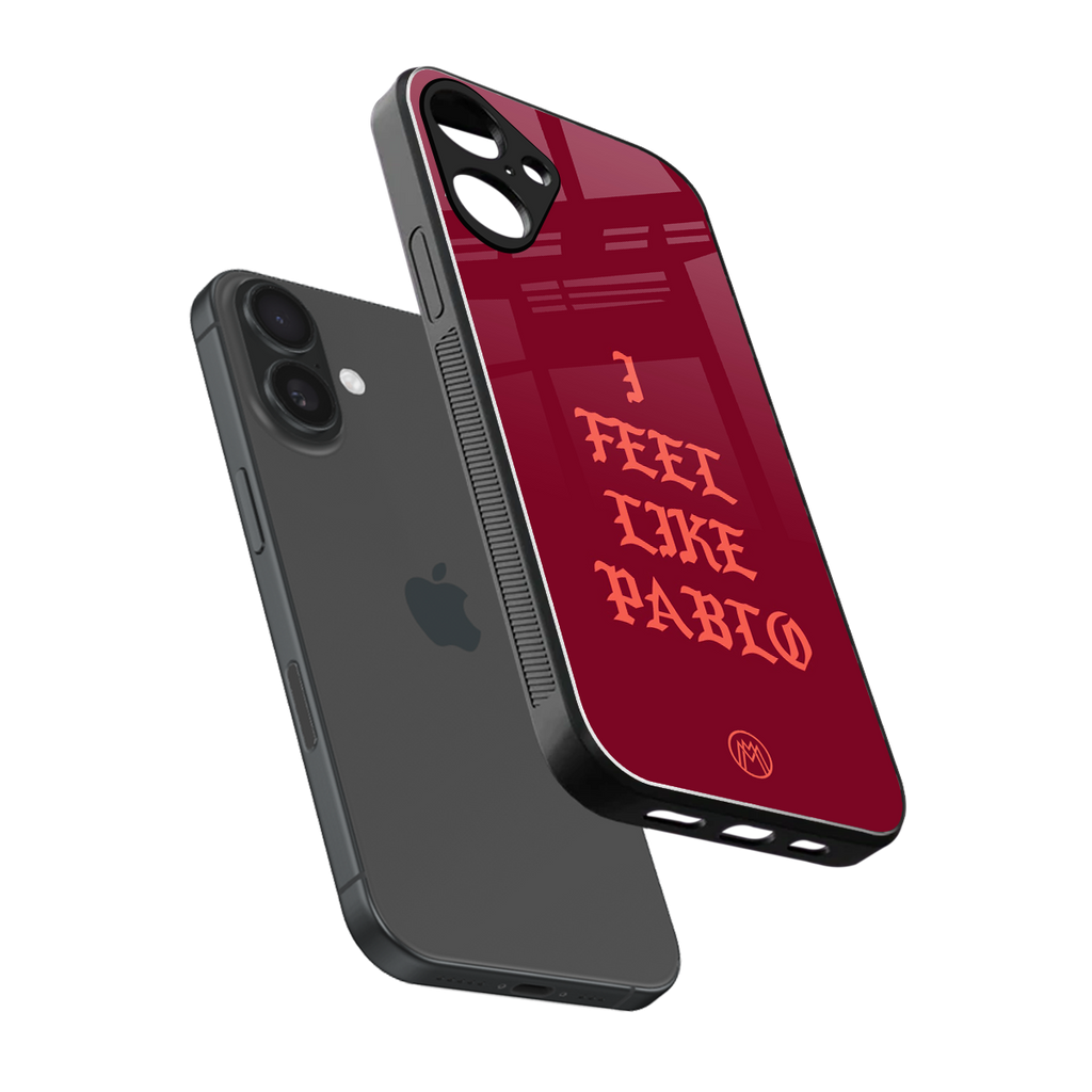 i feel like pablo back phone cover | glass case for iphone 16 plus