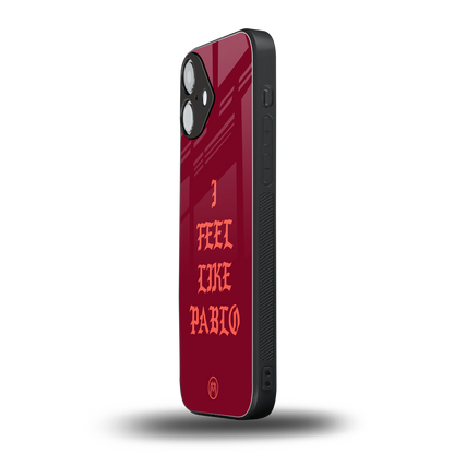 i feel like pablo back phone cover | glass case for iphone 16 plus