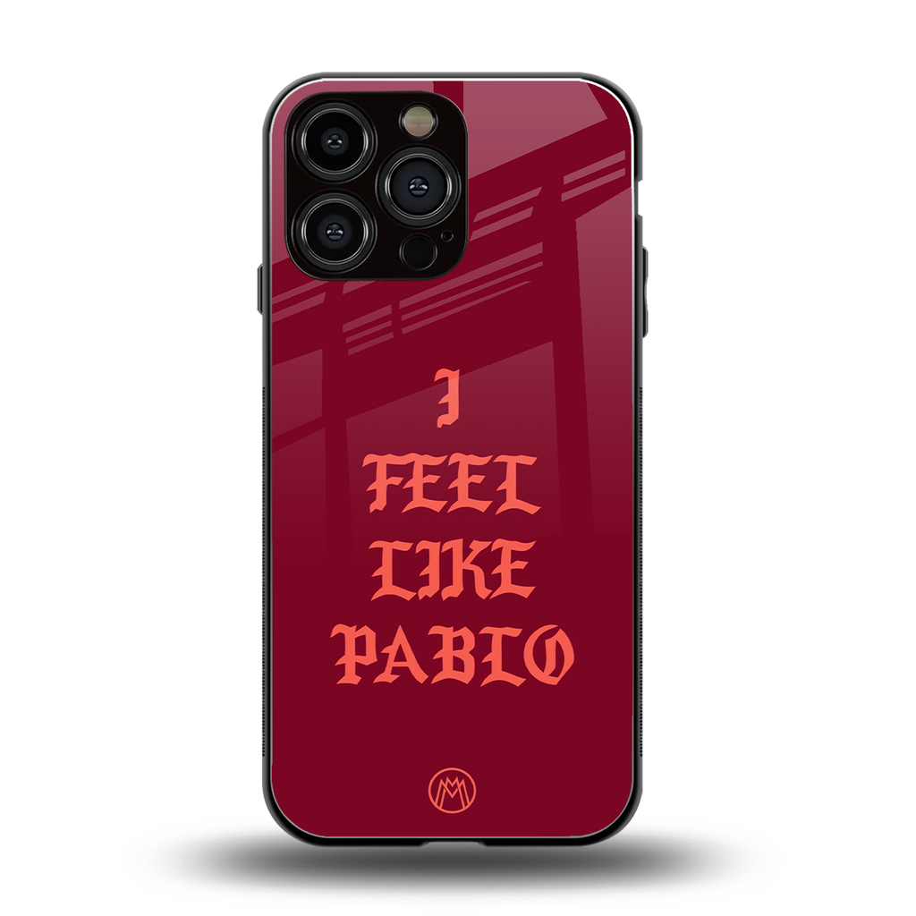 i feel like pablo back phone cover | glass case for iphone 16 pro max