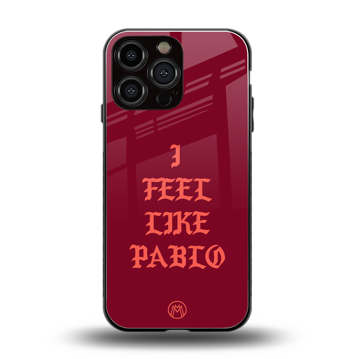 i feel like pablo back phone cover | glass case for iphone 16 pro max