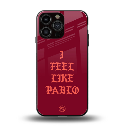 i feel like pablo back phone cover | glass case for iphone 16 pro max