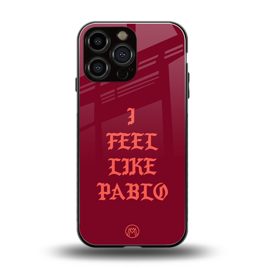 i feel like pablo back phone cover | glass case for iphone 16 pro max