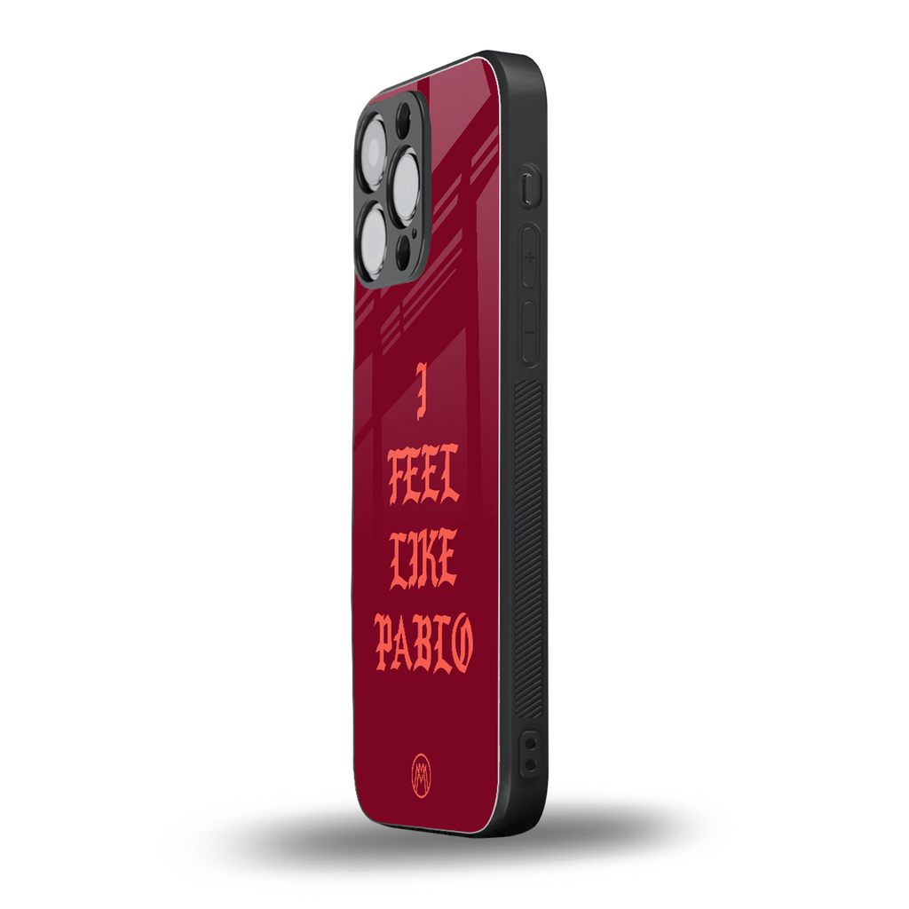 i feel like pablo back phone cover | glass case for iphone 16 pro max