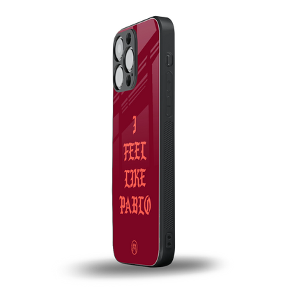 i feel like pablo back phone cover | glass case for iphone 16 pro max