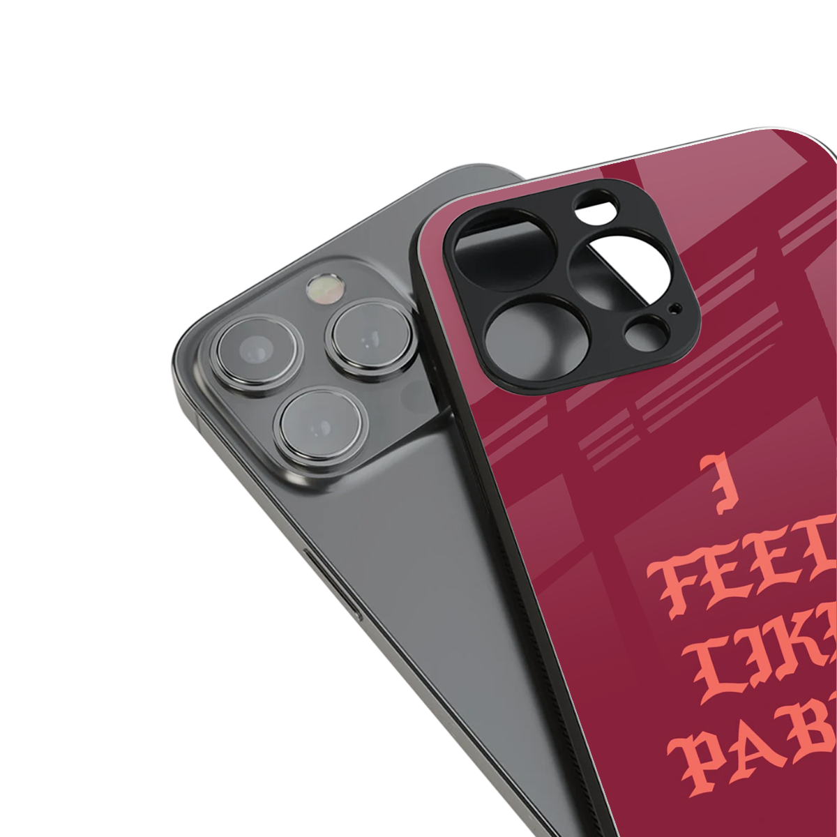 i feel like pablo back phone cover | glass case for iphone 15 pro