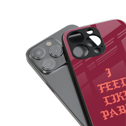 i feel like pablo back phone cover | glass case for iphone 15 pro