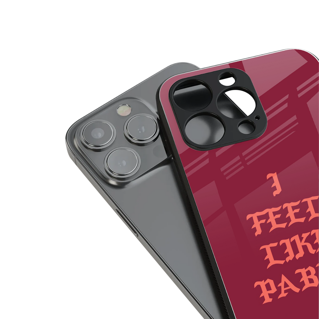 i feel like pablo back phone cover | glass case for iphone 16 pro