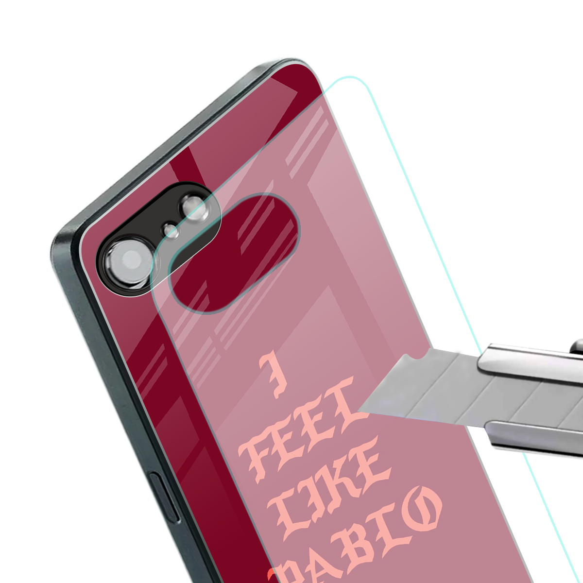 i feel like pablo back phone cover | glass case for iphone 16e