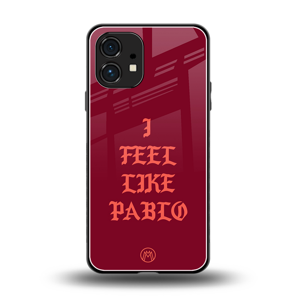 i feel like pablo back phone cover | glass case for nothing phone 1