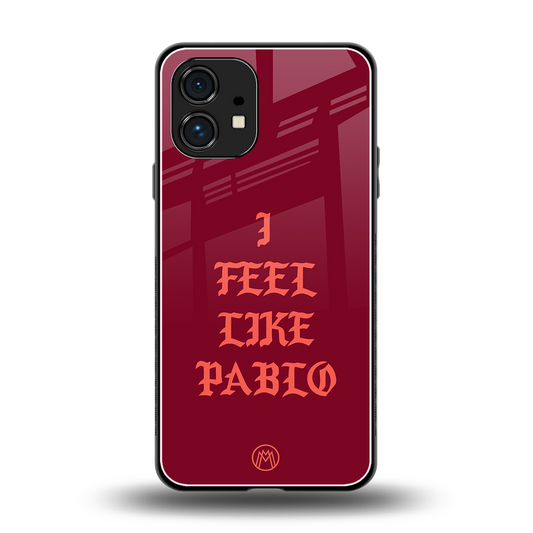i feel like pablo back phone cover | glass case for nothing phone 1