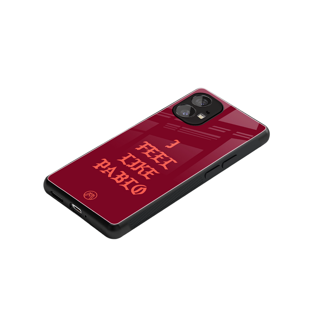 i feel like pablo back phone cover | glass case for nothing phone 1