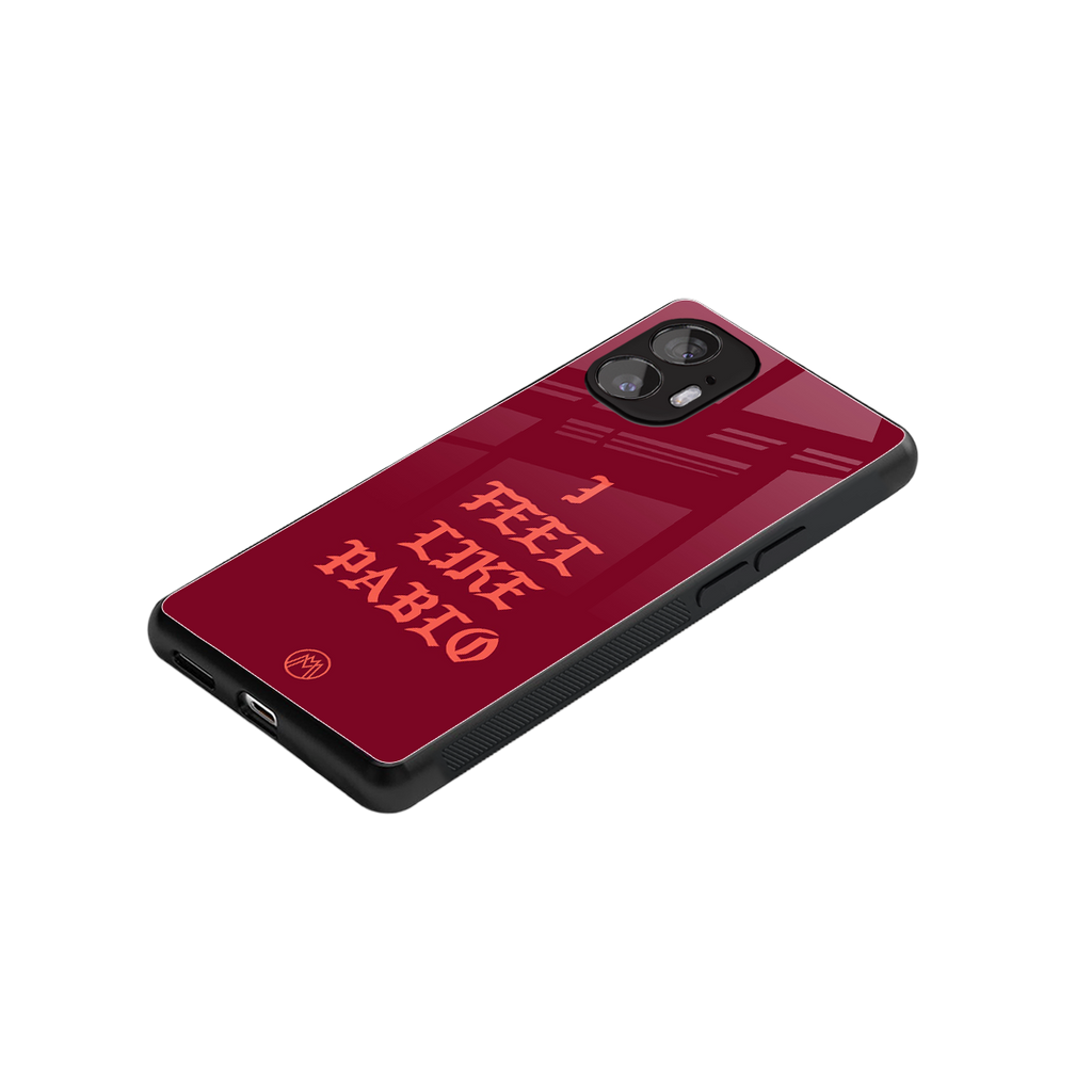 i feel like pablo back phone cover | glass case for nothing phone 2